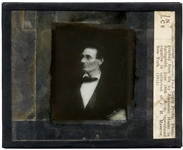 Abraham Lincoln Magic Lantern Slide -- The ''essentially Lincolnian'' Photograph